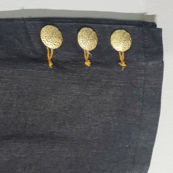 BisouBisou skirt women's size 12 black false pockets - Picture 2 of 16